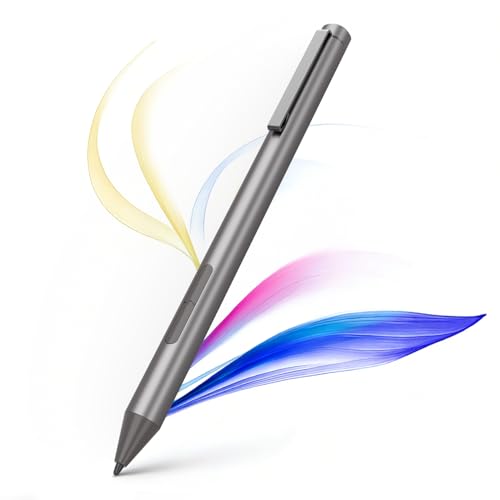Active Stylus Pen for Microsoft Surface,HP,Asus,etc.-3000hrs Battery Life-Pressure Sensitive,Palm Rejection,Eraser&Right Click Button-Compatible ONLY with MPP 1.51,2.0,2.6-Pls Check Your Laptop Model
