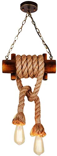 Plafonnier corde de chanvre pour remplacer un éclairage froid et fade