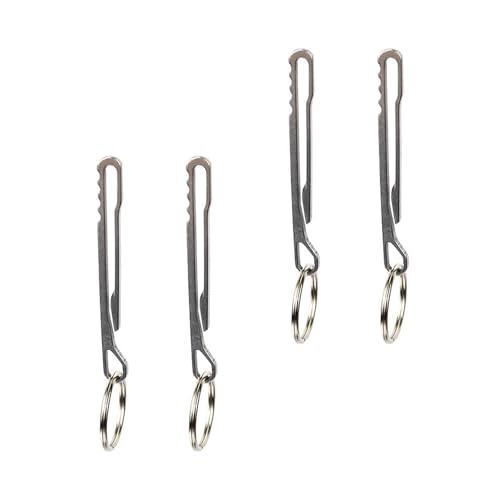 Uqezagpa Rattlesnakes - Clip de montaje en cintura con capacidad de carga de 8 kg y llaveros de metal para organización de equipos de camping, clip de cintura impermeable