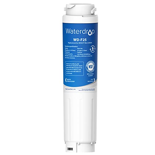 1X Waterdrop 644845 Filtro para Nevera, Sustitución de Bosch UltraClarity 644845 REPLFLTR10 00740560 9000194412 9000077104 Neff Gaggenau Miele/Haier 0060820860 0060218743 Rangemaster DXD 90170