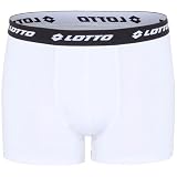 Lotto 1124030 męskie bokserki męskie, 3 pary w stylu retro, krój regular fit, męskie, Bright White, L