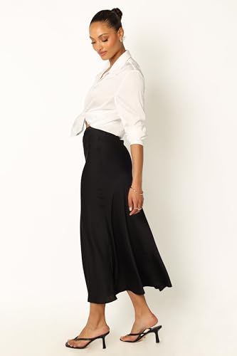 Image of Petal & Pup Women's Nellie Satin Midi Skirt