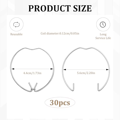 BaZuyunMd Sprengring Halterung für MR16 GU10 Deckenleuchte, 30 Stück, Pfirsichförmige Halteklammer für Beleuchtungskörper
