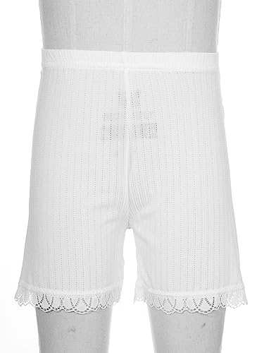 Kids Girls Safety Leggings Shorts Lace Trim Dance Bike Shorts Breathable Yoga Athletic Sports Shorts3