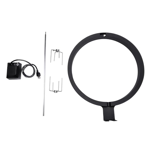 Kamado Joe JoeTisserie Rotisserie Accessory Attachment for 18-inch Classic Joe Grills with Stainless Steel Spit Rods up to 50 lbs of Food, Model KJ-TISSERIENA