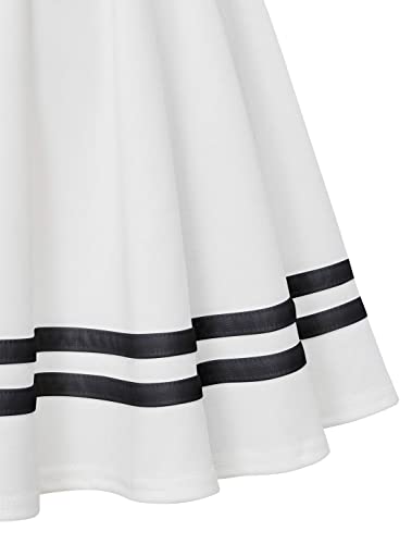 Image of FRAULEIN High Waist Women's /Girl's Classic A-line Skater Mini Skirt Versatile Flared Plain Skirts for Casual, College, Party and Trendy Western Fashion [2XS - 3XL]