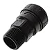 John Guest PSEI012826E PEX Male Connector, 3/4" CTS x 3/4" NPT, Black, Pack of 5