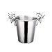 YWSZJ Metalowe wiadro do lodu, wiadro do wina ze stali nierdzewnej, wiadro do szampana, chłodziarka do wina, chłodziarka do butelek, chłodziarka do butelek (rozmiar: 5 l)