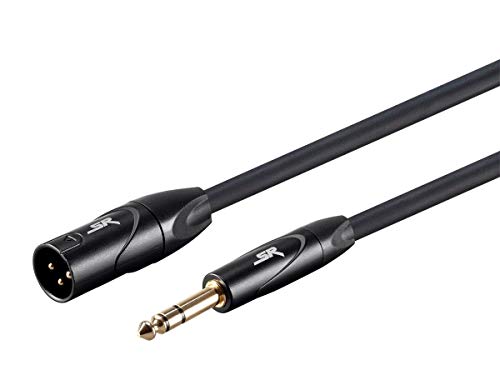 Monoprice Cable XLR macho a TRS macho 15 pies 16AWG miniatura 1