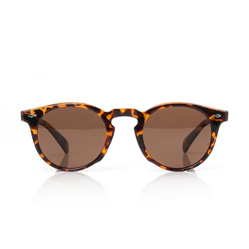 Korean Style Retro Round Acetate Sunglasses for Men Women4