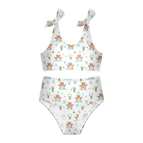 Wusikd Cute Groundhogs Girls Swimsuits Two Piece Swimwear Bikini Set for for Girls Size 3T3
