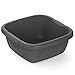 Rotho Daily Becken/Spülwanne, Kunststoff (PP recycelt), anthrazit, 5l