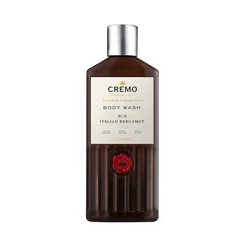 CREMO GEL DOUCHE BERGAMOTE ITALIENNE - RESERVE COLLECTION- PARFUM ENIVRANT AUX NOTES HESPERIDÉES - 473ml