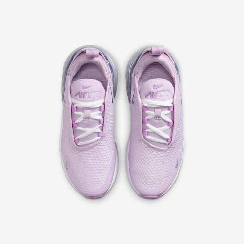 Nike Air Max 270 Little Kids' Shoes (Doll/Rush Fuchsia/White/Metallic Silver)4