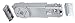 CRL Heavy Duty 90186; Hold-Open Overhead Concealed Door Closer Body Only