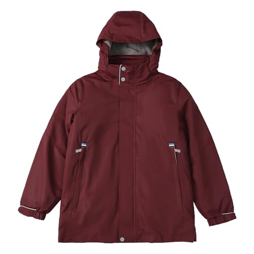 BILIKEYU Boys Lightweight Hooded Jackets Zip up Fleece Lined Winter Warm Outwear Coats with Pockets for Kids 5