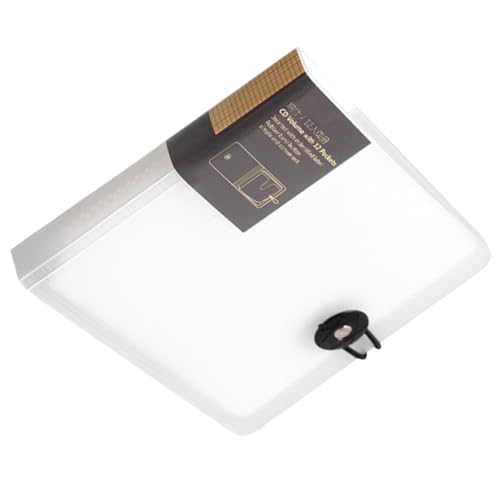 ERINGOGO CD Case Binder Capacity Transparent CD Storage Book CD Organizer for Car Dvd Holder and CD Container Secure and Lightweight Design for Disc Protection
