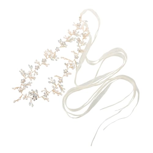 1Pc Handmade Pearl Flower Bridal Sash Chain Belt Elegant Wedding Accessory for Bride Durable Cloth and Materials for Weddings Banquets and Parties