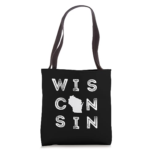 Bolso Tote Vintage Retro Wisconsin Home State miniatura 1