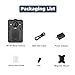 ponycam 1512P HD Body Camera with Electronic Image Stabilization,13H Record Time, Built-in 3600mAH Battery, Police Body Camera with Audio Record, Night Vision for Law Enforcement(64G)