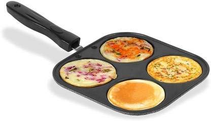 YAD Pancake Pan Burger Round Omelet Fry Pan Egg Cooker Pan Multipurpose Pancake Pan, Multicolor