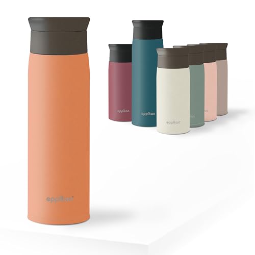 eppikan eppiToGo Edelstahl Thermobecher- Isolierbecher, Kaffee-to-go Becher, 350 ml, 500 ml Travel Mug, Autobecher… – Ansicht 1