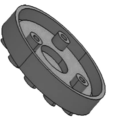 JOMAFA - JUEGO DE 4 TACOS DE GOMA PARA ELEVADORES DE COCHE DE 120 mm DIAMETRO UNIVERSAL PARA ELEVADORES RAVAGLIOLI, SPACE, BUTLER y otros
