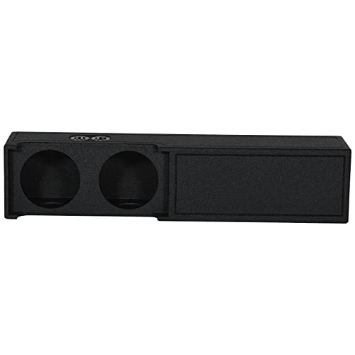 Rockville REC109 Dual 10 Inch Ported Bedlined Subwoofer Enclosure, 1.1 Cu.Ft Air Space Per Sub, 6.75 Inch Mounting Depth, Underseat Upfire, for 2019 Dodge Ram Crew Cab
