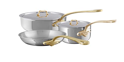 Comparison: Best Mauviel Saucepan Set 6 Mauviel M'Cook B 5-Ply Polished Stainless Steel 5-Piece Cookware Set With Brass Handles, Made In France