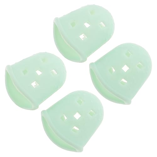 PRETYZOOM 2 Pairs of Silicone Thumb Protectors for Kalimba Anti-Pain Fingertip Guards for Beginners Comfortable and Sturdy Thumb Piano Practice Sleeves