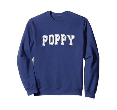 Varsity Style Personalized Name Classic Poppy Sweatshirt