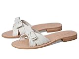 Jack Rogers Women's Brightly Bow Sandal Flat, White, 8