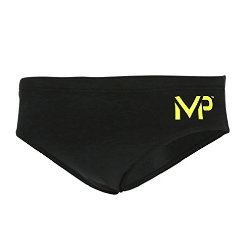 MP Michael Phelps Comp del Hombres sólido Jammer, Hombre, Color Negro, tamaño 8 cm/Size 30