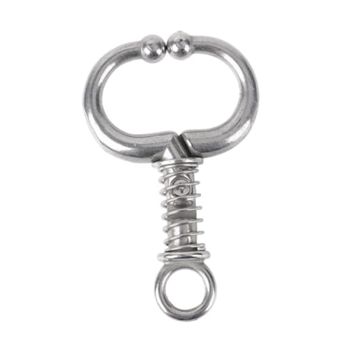 Whtkoph Cattle Bull Nose Ring for Automatic Blocking Animals Caw Nose, 11.7cmx7.3cm