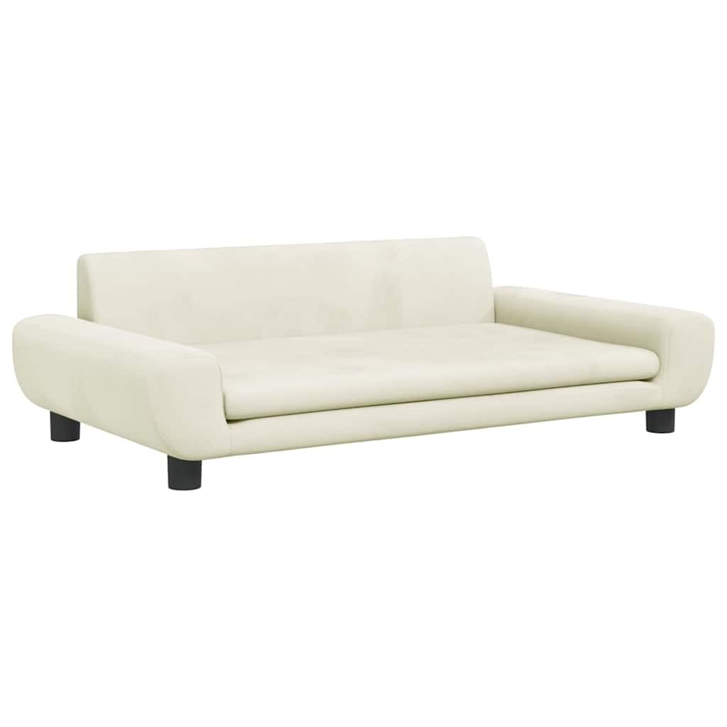 Kanapa dla psa kremowa 100 x 54 x 33 cm