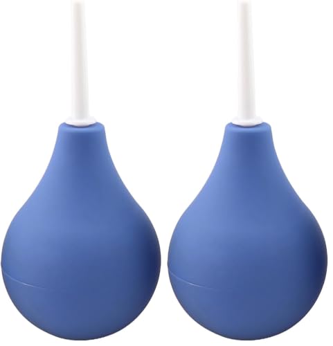 Image of Anal Douche Enema Bulb Vaginal Douche Enema Cleaner for Women's or Man's Health -for Water or Coffee Colon Cleansing, Detox and Constipation (Blue, 7.4Ounce) (Pack of 2)