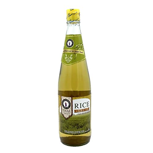Vinagre de Arroz 700 ml en Botella de Vidrio, 5% Acidez, Sabor Suave para Sushi, Ensaladas, Marinados, Salsas y Pickles, Origen Tailandia