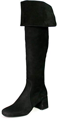 Prada Damen Schwarz Leder Stiefel 1W152H 008 F0002 40 EU