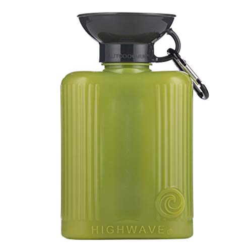 Highwave AUTODOGMUG Leak-Tight Growler 44oz, Portable Dog Water Bottle for Walking Hiking