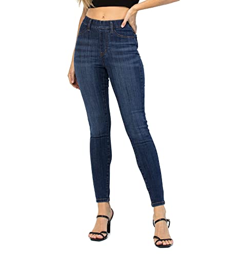 Judy Blue Women's High Rise Skinny Easy Pull On Jeggings