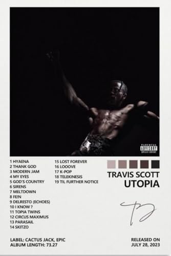 Image of Pack of 15 Cute Stickers for Laptops /Mobiles /Guitar /Journal etc. (Travis Scott)