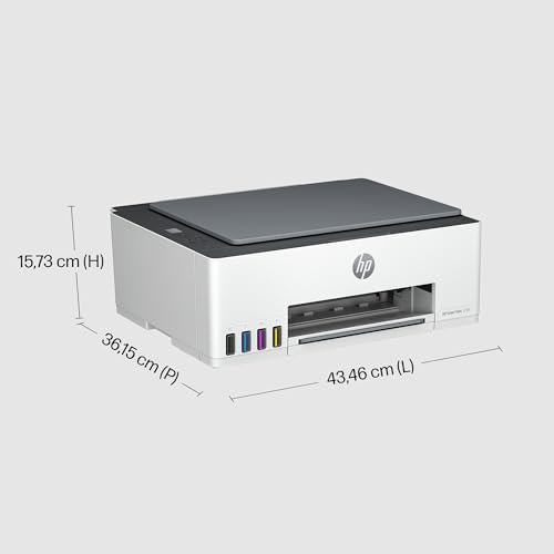 HP Smart Tank 5105, 1F3Y3A, Imprimante à réservoir Tout en Un, Jet d'encre Couleur, Photocopie, Scan, Impression A4, Compatible Smart, AirPrint, WiFi, Grise