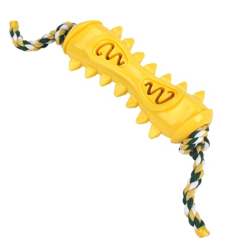 犬用おもちゃ ハードチューイング対応 | 退屈対策用品 - 耐咬性おもちゃ ロープ付き,退屈を和らげ落ち着かせるための小型犬と子犬の強力な噛む犬向け