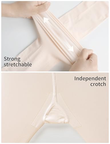 Image of Ultra-soft Ballet Tights High Elastic Convertible Dance Pantyhose 2 Ways to Dress (Toddler /Girls /Women)