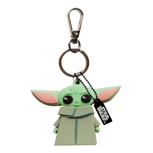WONDEE Star Wars Mandalorian Baby Yoda [ 2 em 1 Pendrive porta-chaves original] com memória USB 32 gb de Grogu - Usb Pendrives originais para oferecer com funcionalidade porta-chaves - Star Wars
