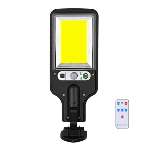 QZCX 504 LED Luces de calle solares Exterior de alta potencia Sensor de movimiento solar Luz de pared Patio Garaje Jardín Seguridad Luz de inundación remota(616F-With Control)