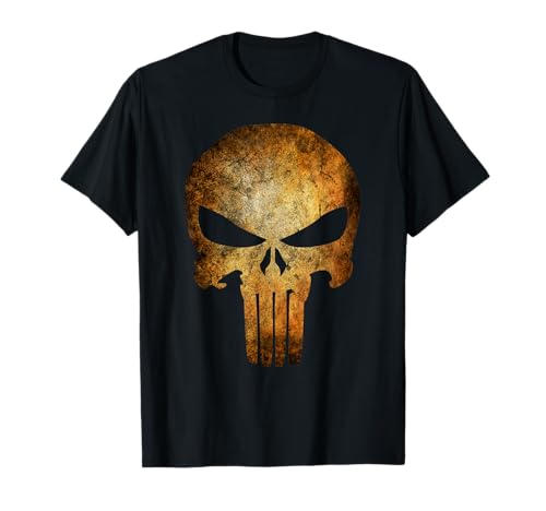T-shirt Marvel Punisher imprimé effet rouillé vintage en coton