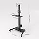 BEWISER Monitor Rollwagen für 15-32 Zoll Monitor Halterung Mobiles Trolley, Mobiler Computer Wagen, Computertisch Trolley für Zahnklinik, Krankenpflege,PC Workstation
