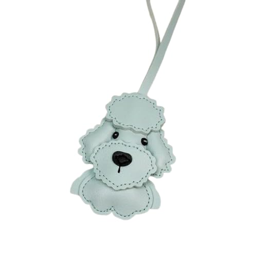 Poodle Dog PU Bag Charm | Cute Puppy Purse Accessory | Kawaii Hanging Décor for Handbag, Tote & Backpack | Gift for Animal Lovers | Pack of 1 (Gray)-picture-37