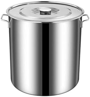 大型ストックポット 多目的調理鍋 スープバケツ ステンレス蓋